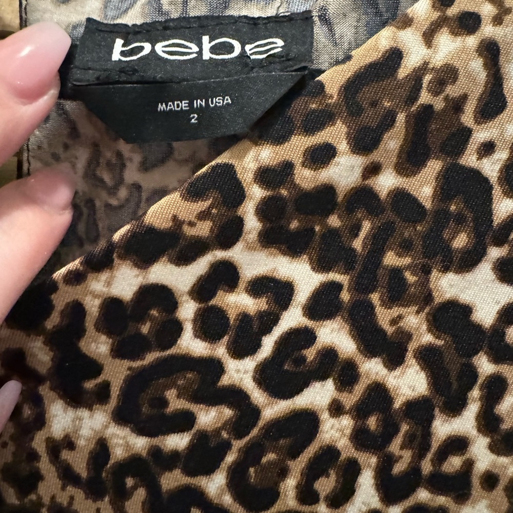 Leopard print BRAND NEW BEBE pantsuit! - Picture 3 of 5